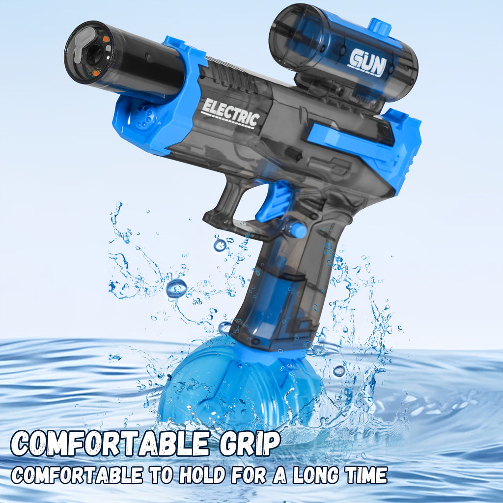 LED Rapid-Fire Water Blaster – Electric, Rechargeable, Long Range