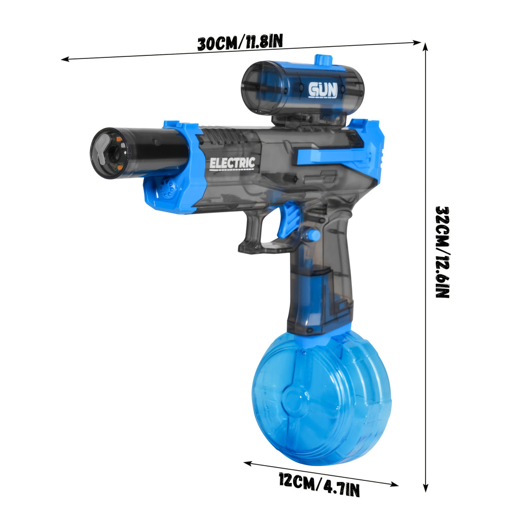 LED Rapid-Fire Water Blaster – Electric, Rechargeable, Long Range