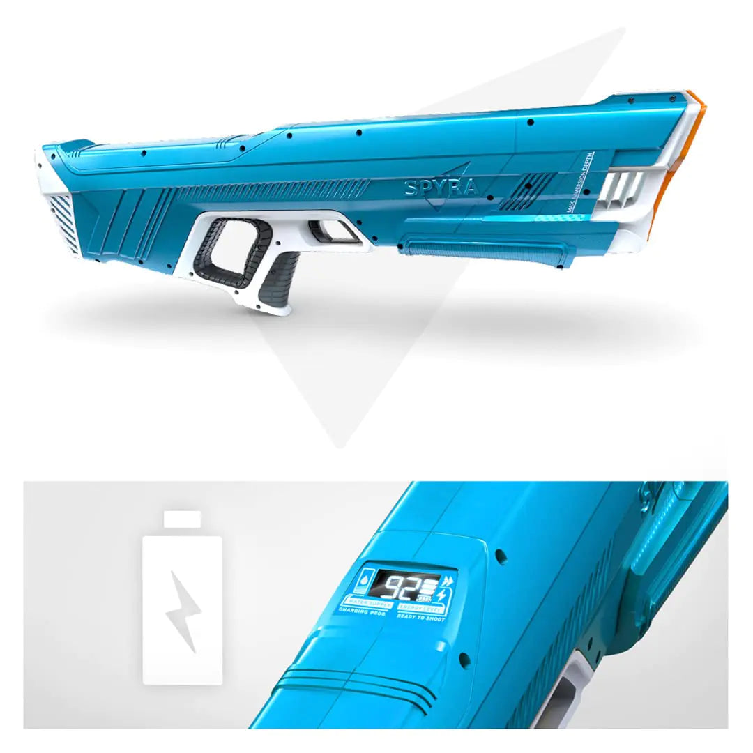 SpyraTwo Precision Water Blaster – Electric, High-Powered, Blue Edition